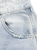 Digitally Enhanced Barrel Leg Jeans