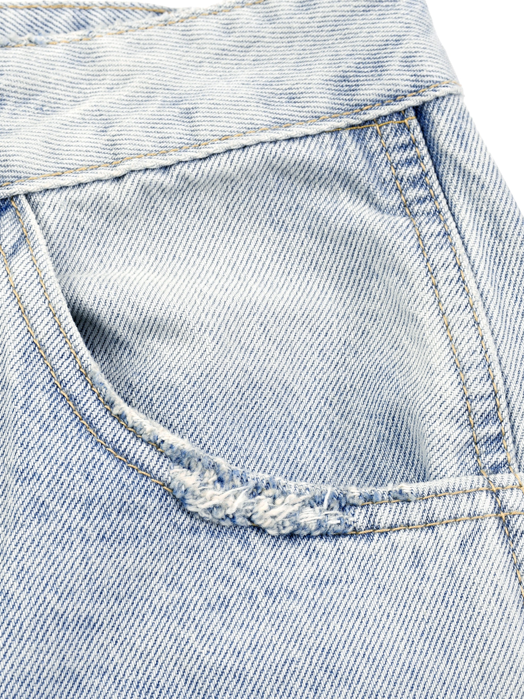 Digitally Enhanced Barrel Leg Jeans