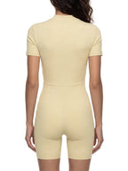 Women's Quarter-Zip Short Sleeve Romper