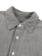 Unisex Vintage Wash Denim Shirt - ZERO DROP SUPPLY CO.
