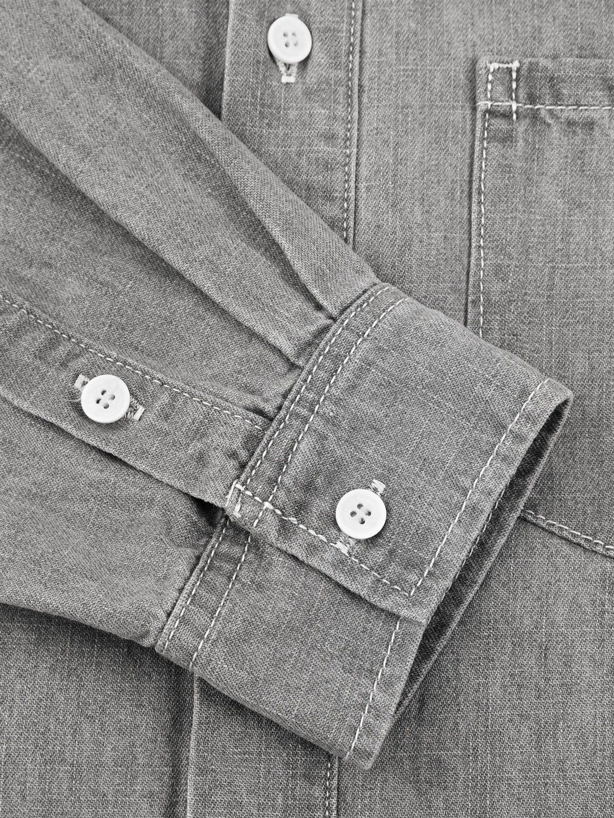 Unisex Vintage Wash Denim Shirt - ZERO DROP SUPPLY CO.