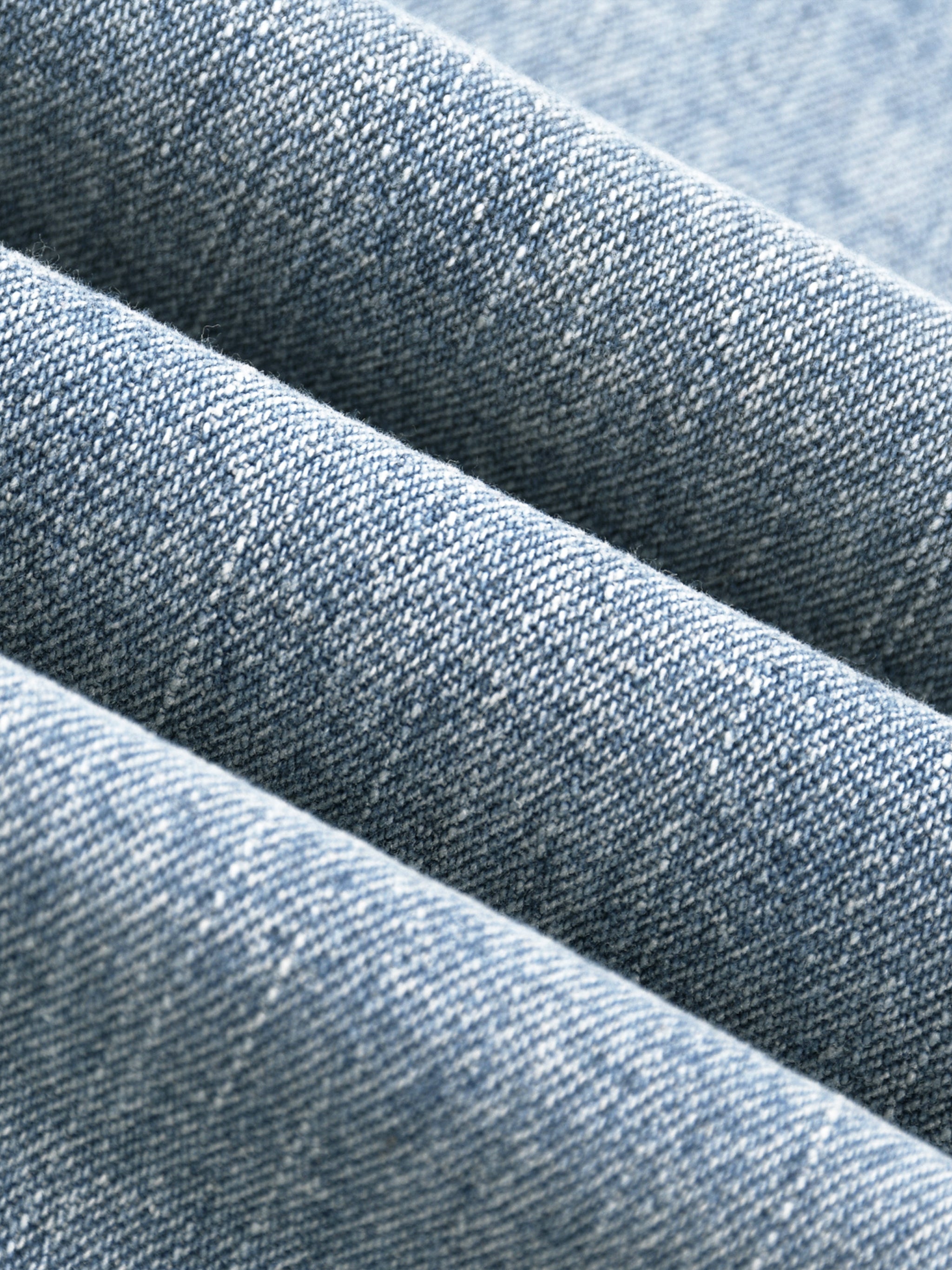Digitally Enhanced Vintage Wash Straight Leg Jeans