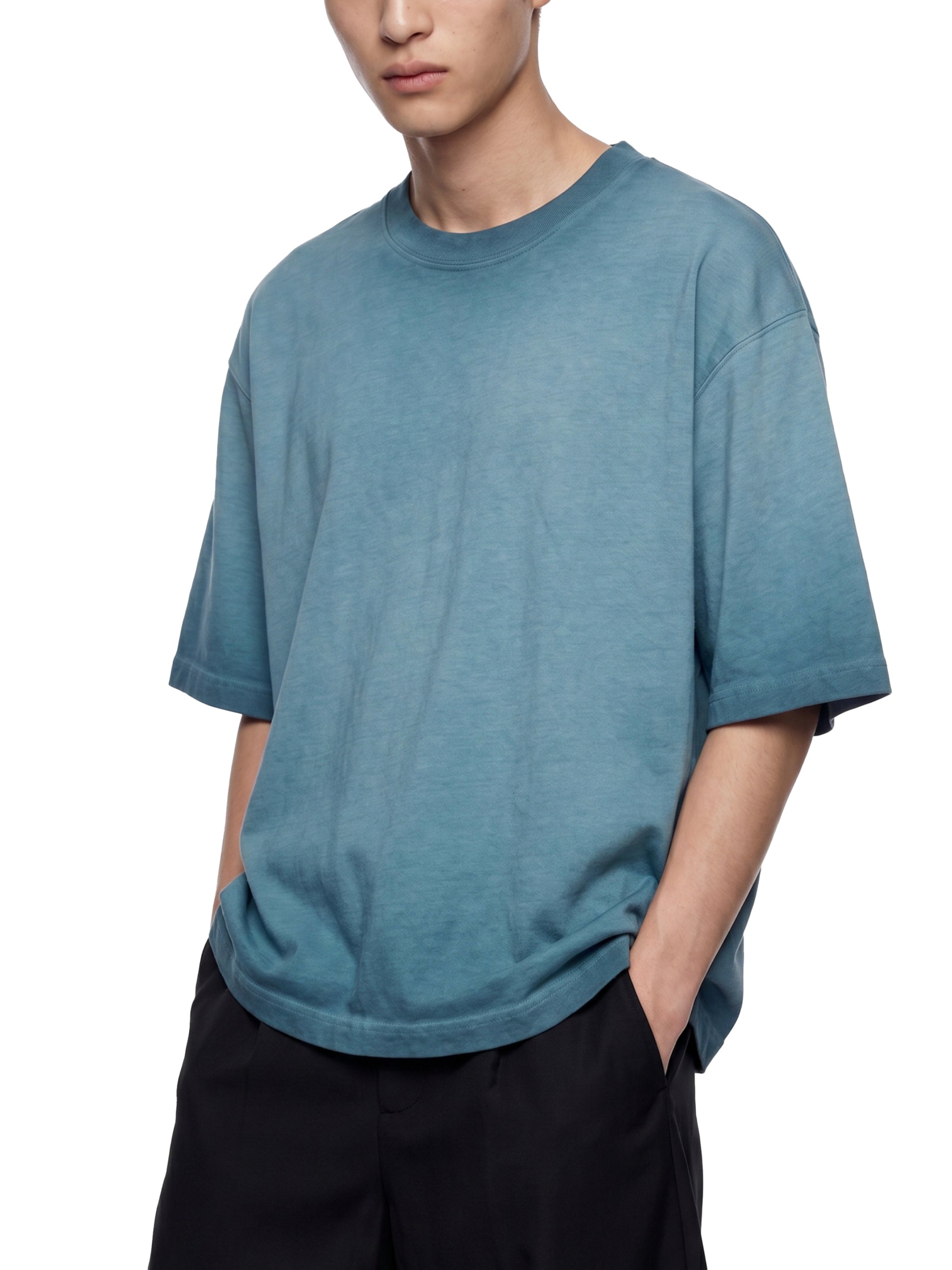 Mushroom Skyline Reverse Dyed Boxy T-Shirt