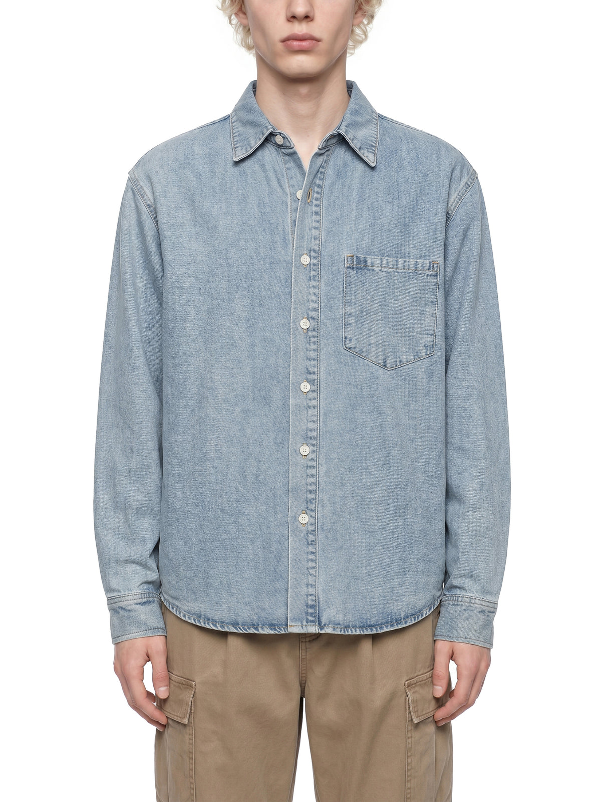 Unisex Vintage Wash Denim Shirt - ZERO DROP SUPPLY CO.