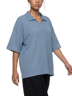 Unisex Veridion University Vintage Wash Waffle Polo
