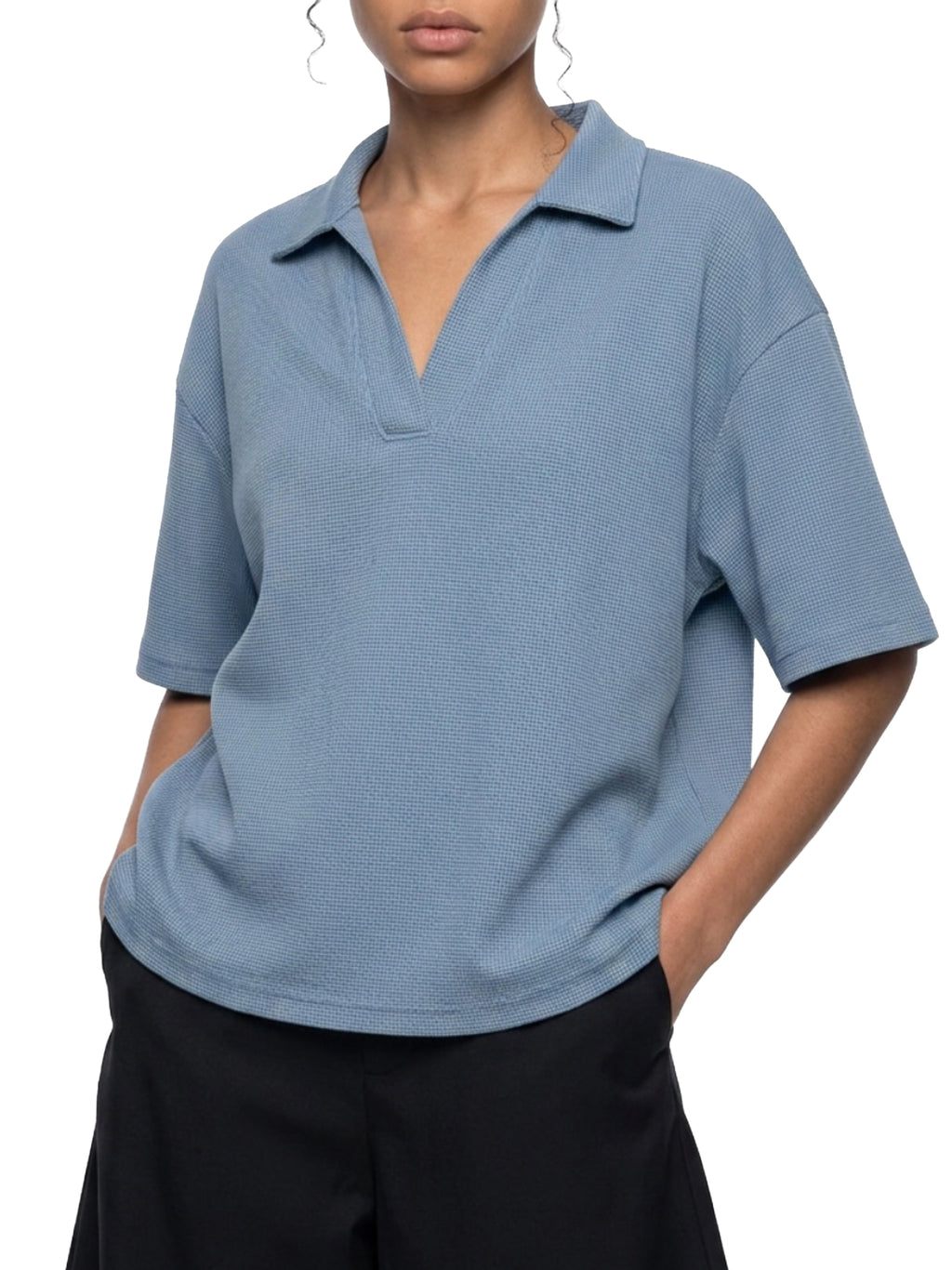 Unisex Veridion University Vintage Wash Waffle Polo