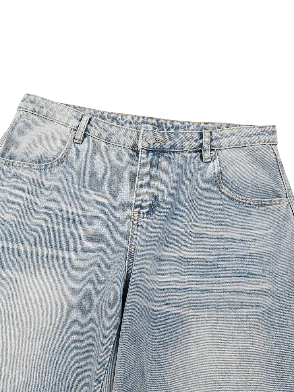Men’s Digitally Enhanced Enzyme Washed Wide Leg Jeans