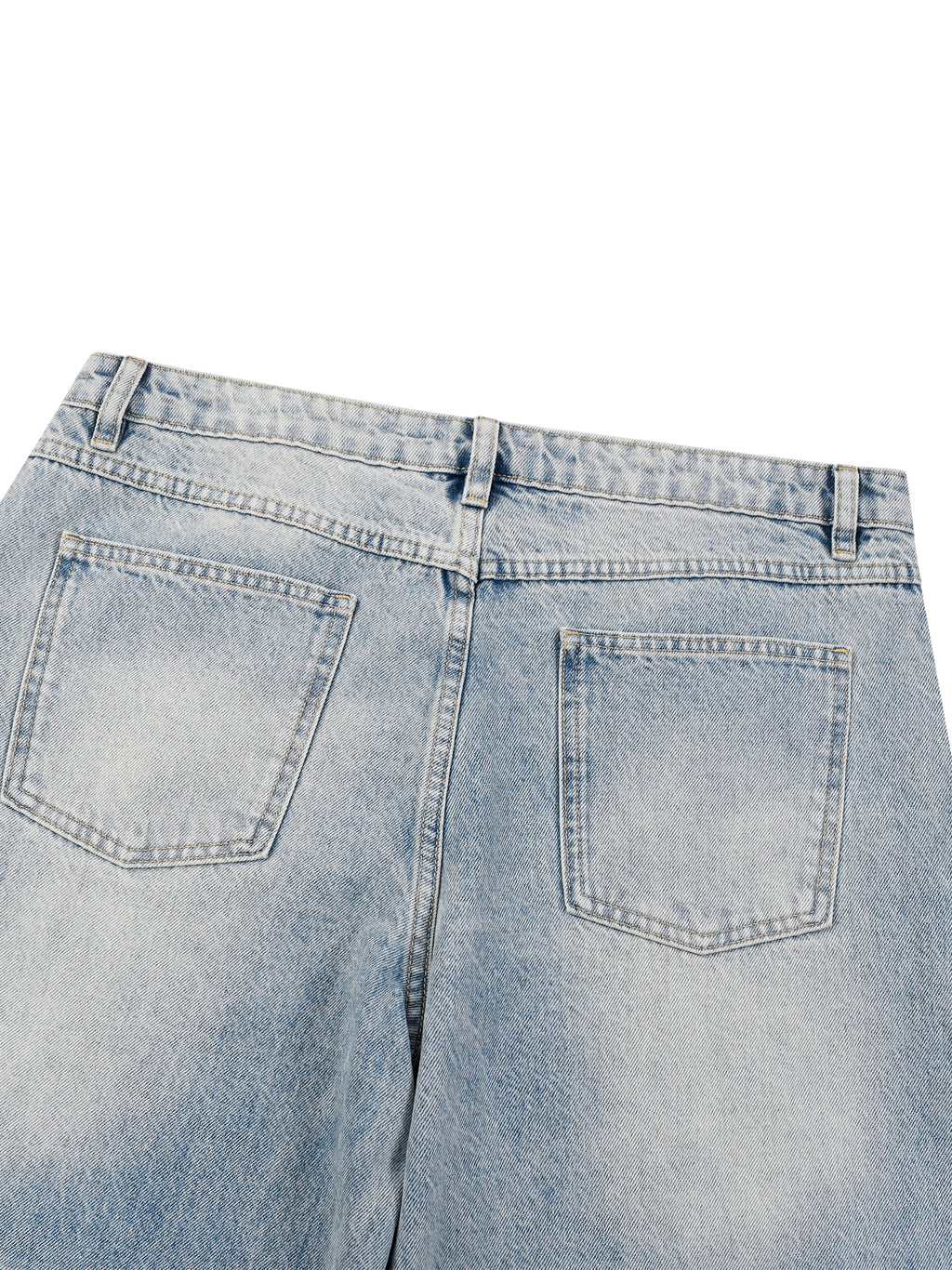 Men’s Digitally Enhanced Enzyme Washed Wide Leg Jeans