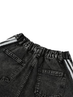 Kid’s Vintage Wash Big A Side Stripe Jeans