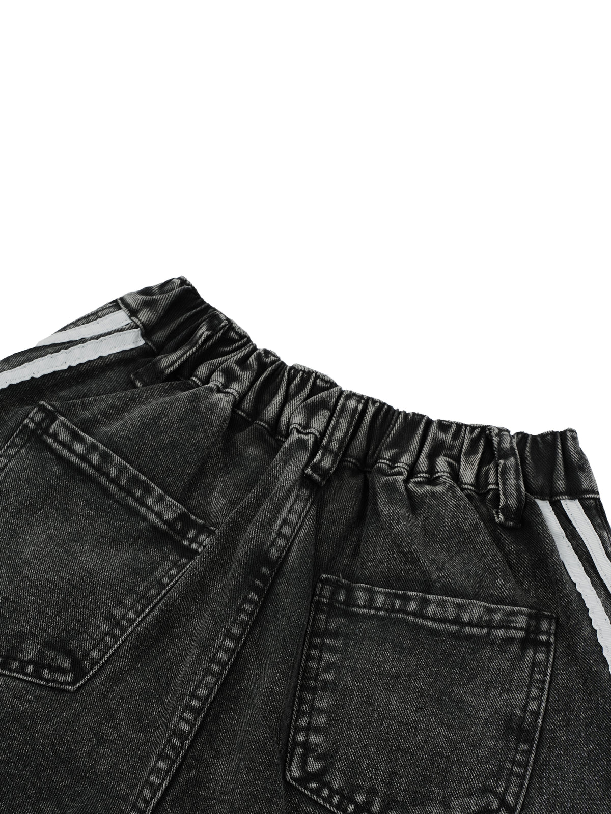 Kid’s Vintage Wash Big A Side Stripe Jeans