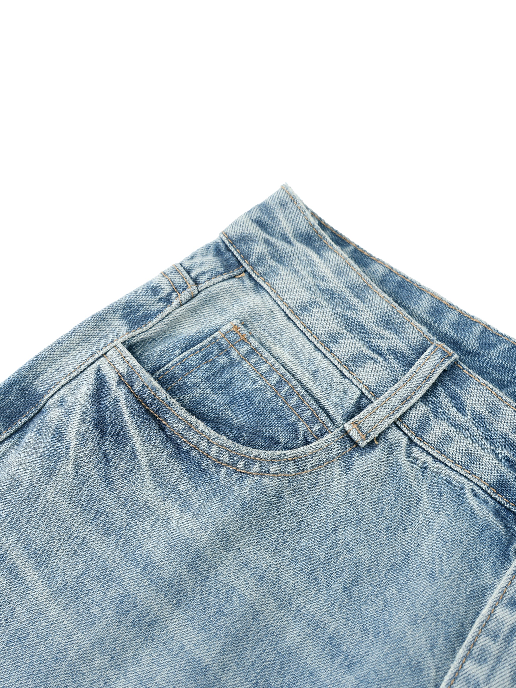Women’s Artificial Expressions Paint Washed Wide Leg Jeans