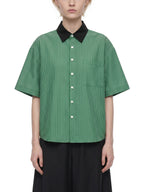 Neon Shadows Heart Veridion Contrast Collar Shirt