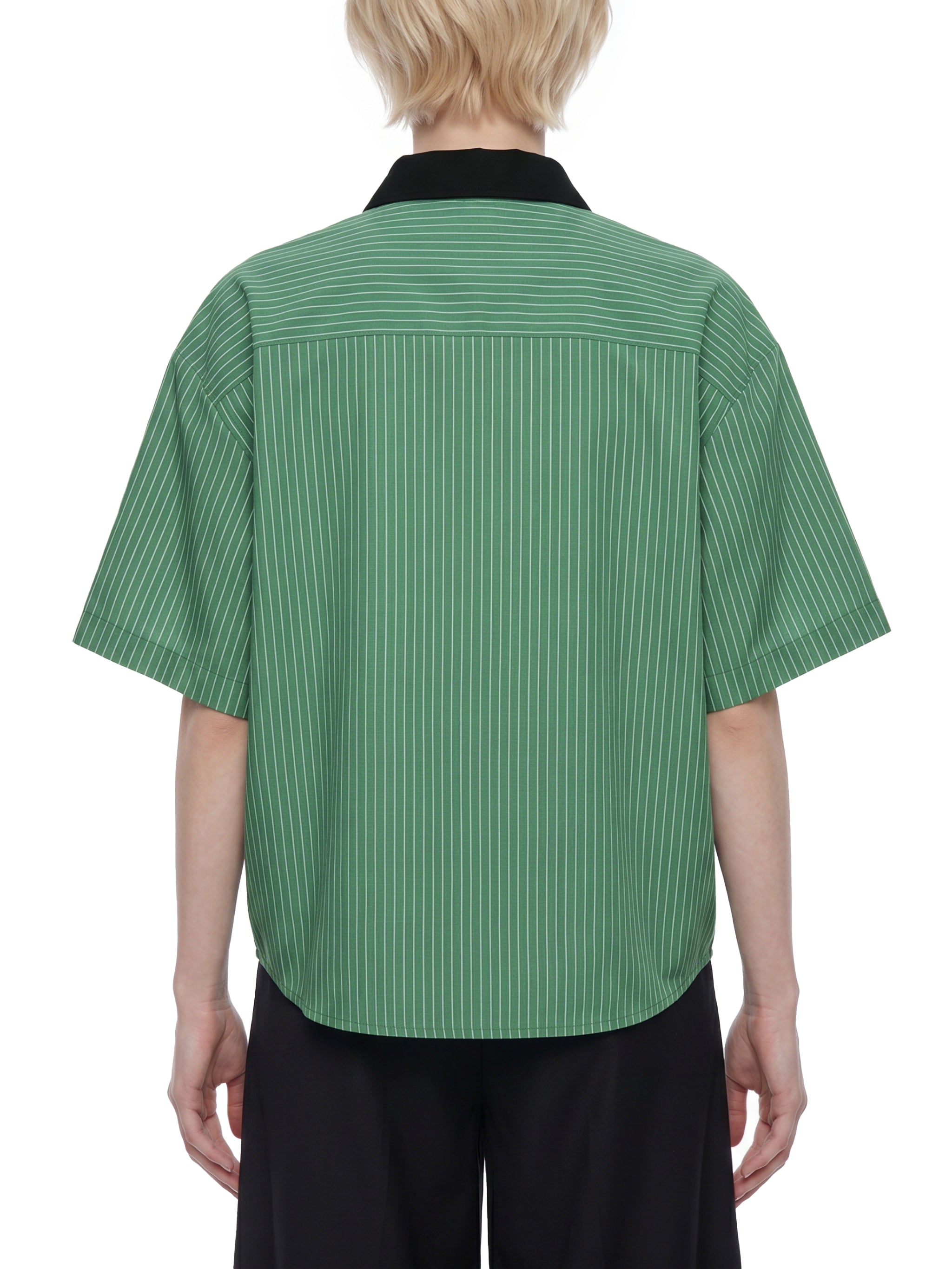 Neon Shadows Heart Veridion Contrast Collar Shirt
