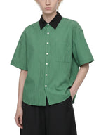 Neon Shadows Heart Veridion Contrast Collar Shirt