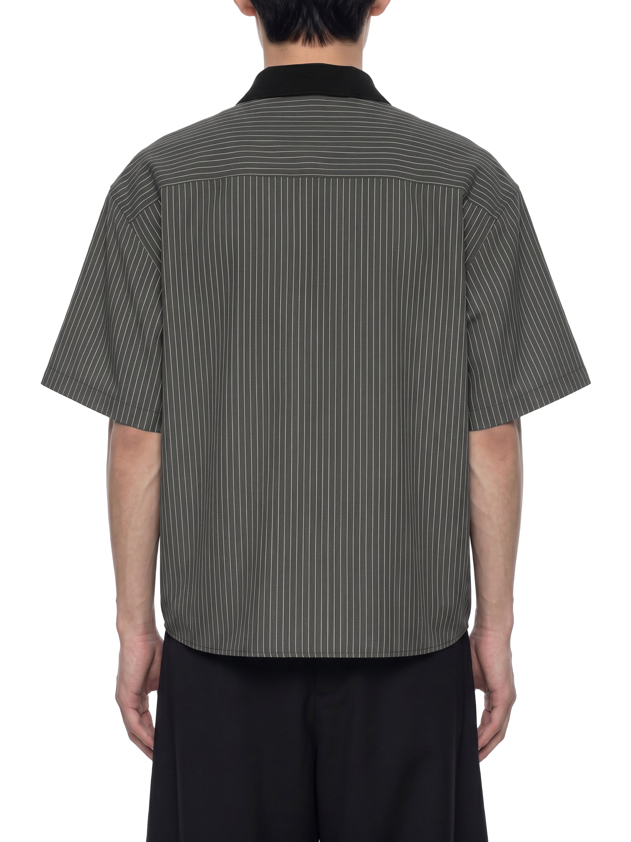 Neon Shadows Heart Veridion Contrast Collar Shirt