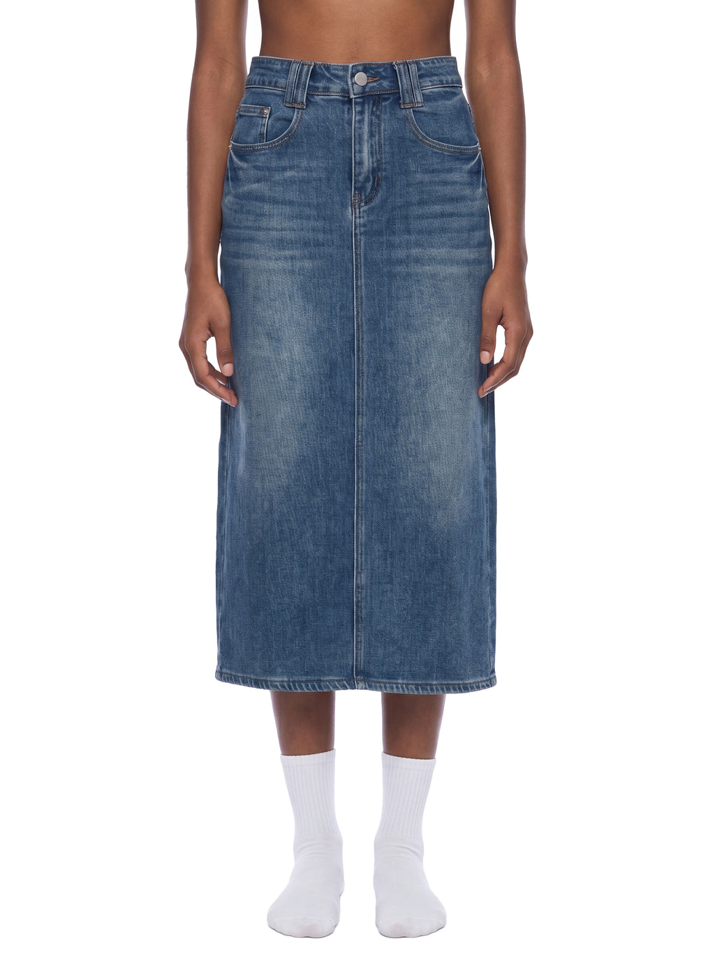 Antimatter Splatter Denim Skirt