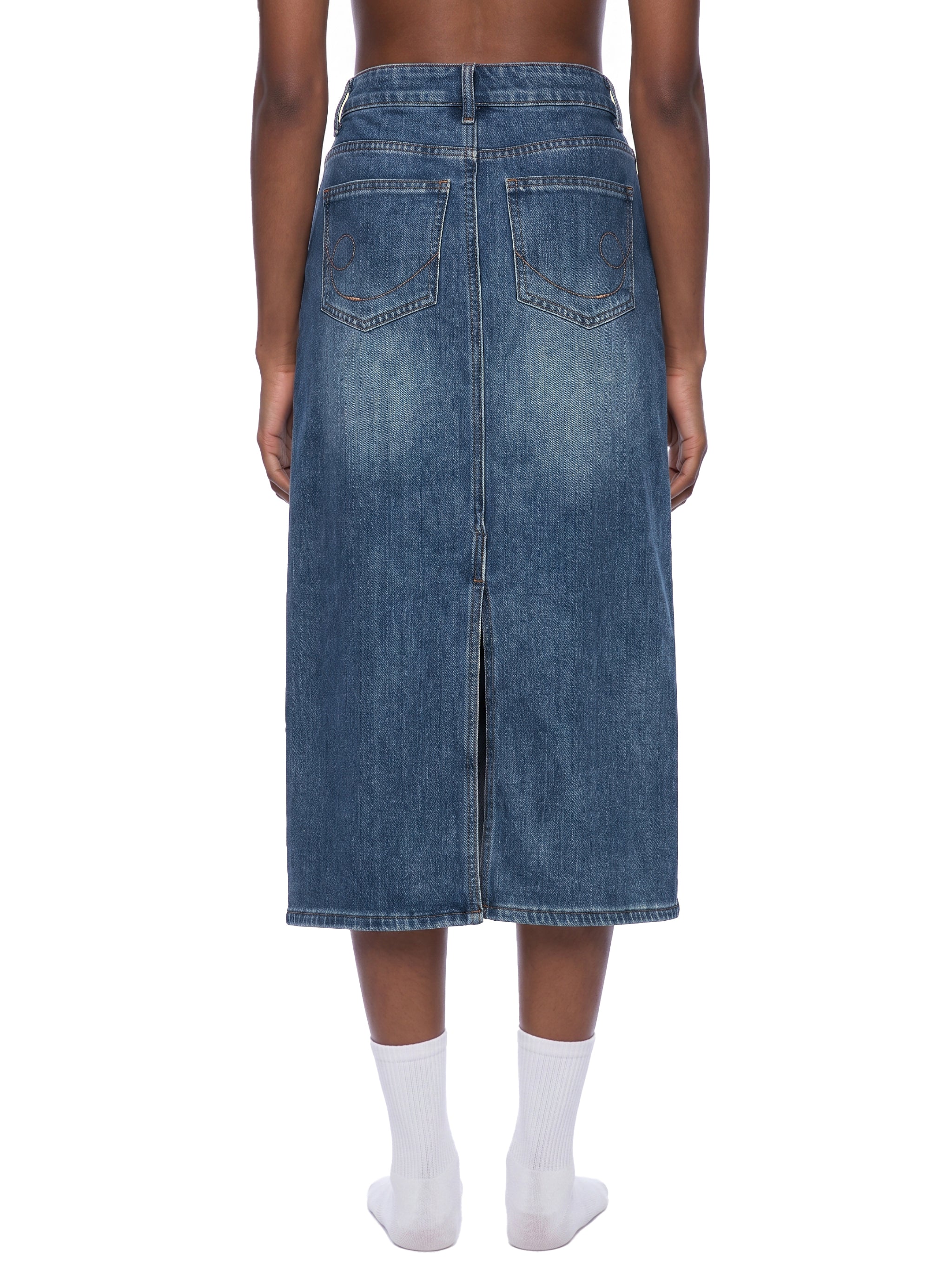 Antimatter Splatter Denim Skirt