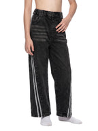 Kid’s Vintage Wash Big A Side Stripe Jeans