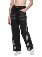 Kid’s Vintage Wash Big A Side Stripe Jeans