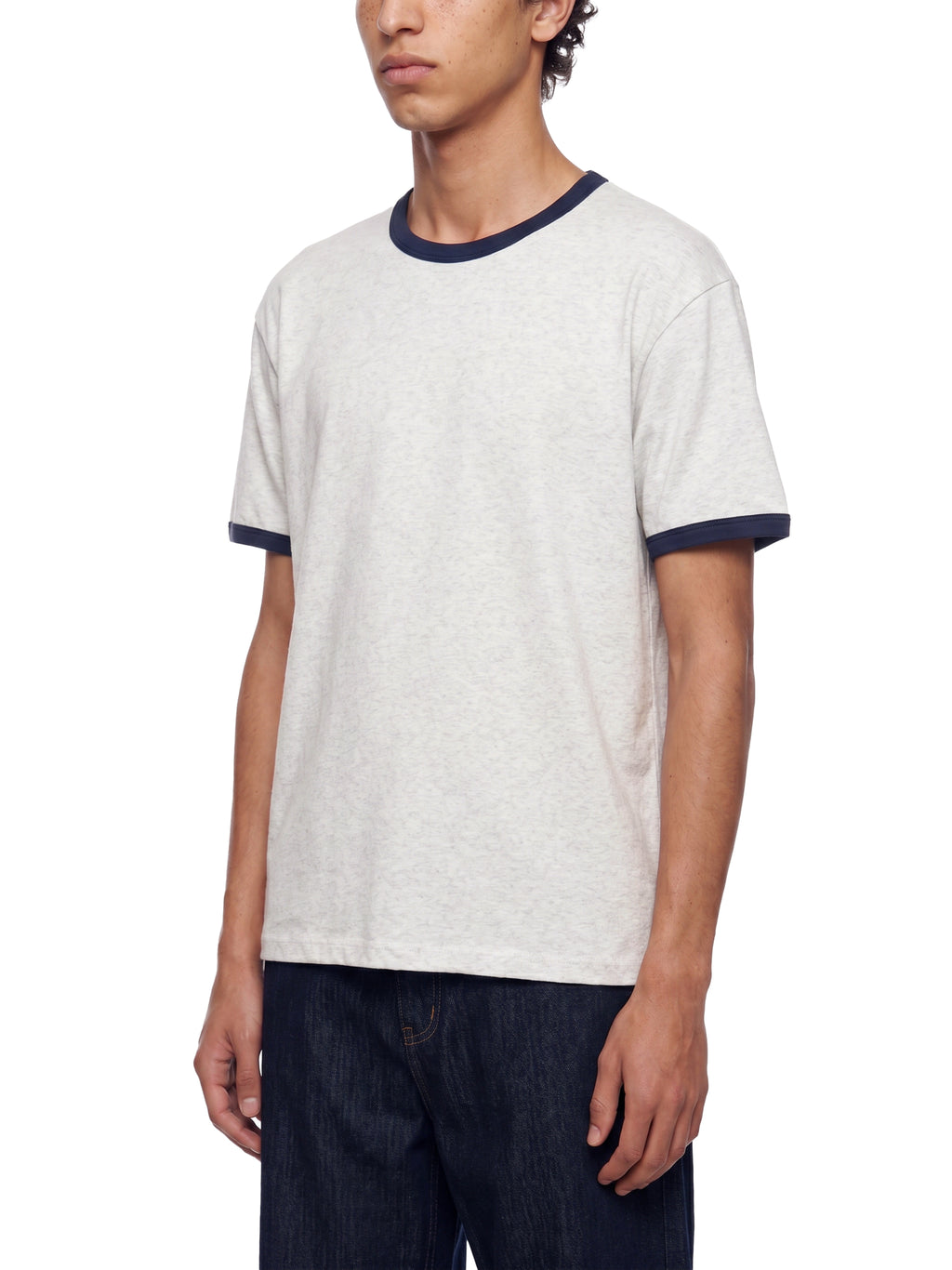 Murder Ink Contrast Edge Ribbed Crewneck T-Shirt