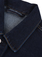 Unisex Vintage Wash Artificial Classic Digital Denim Jacket