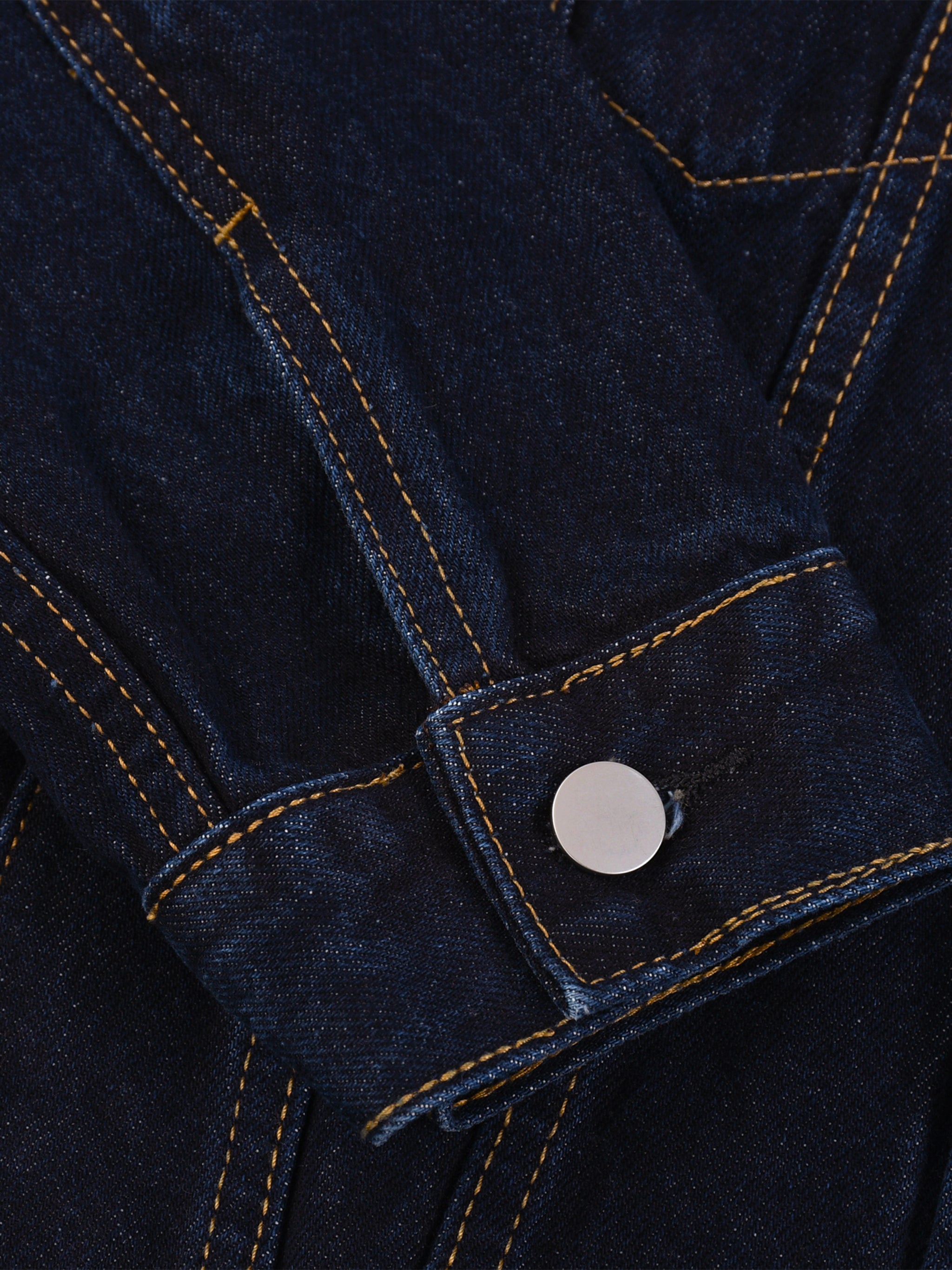 Unisex Vintage Wash Artificial Classic Digital Denim Jacket