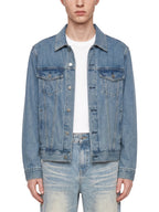 Unisex Vintage Wash Artificial Classic Digital Denim Jacket