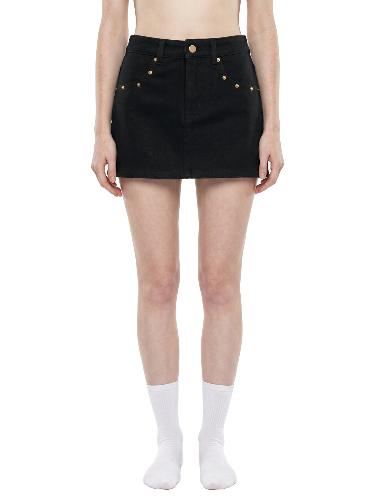 Women's Studded Denim Mini Skirt - ZERO DROP SUPPLY CO.