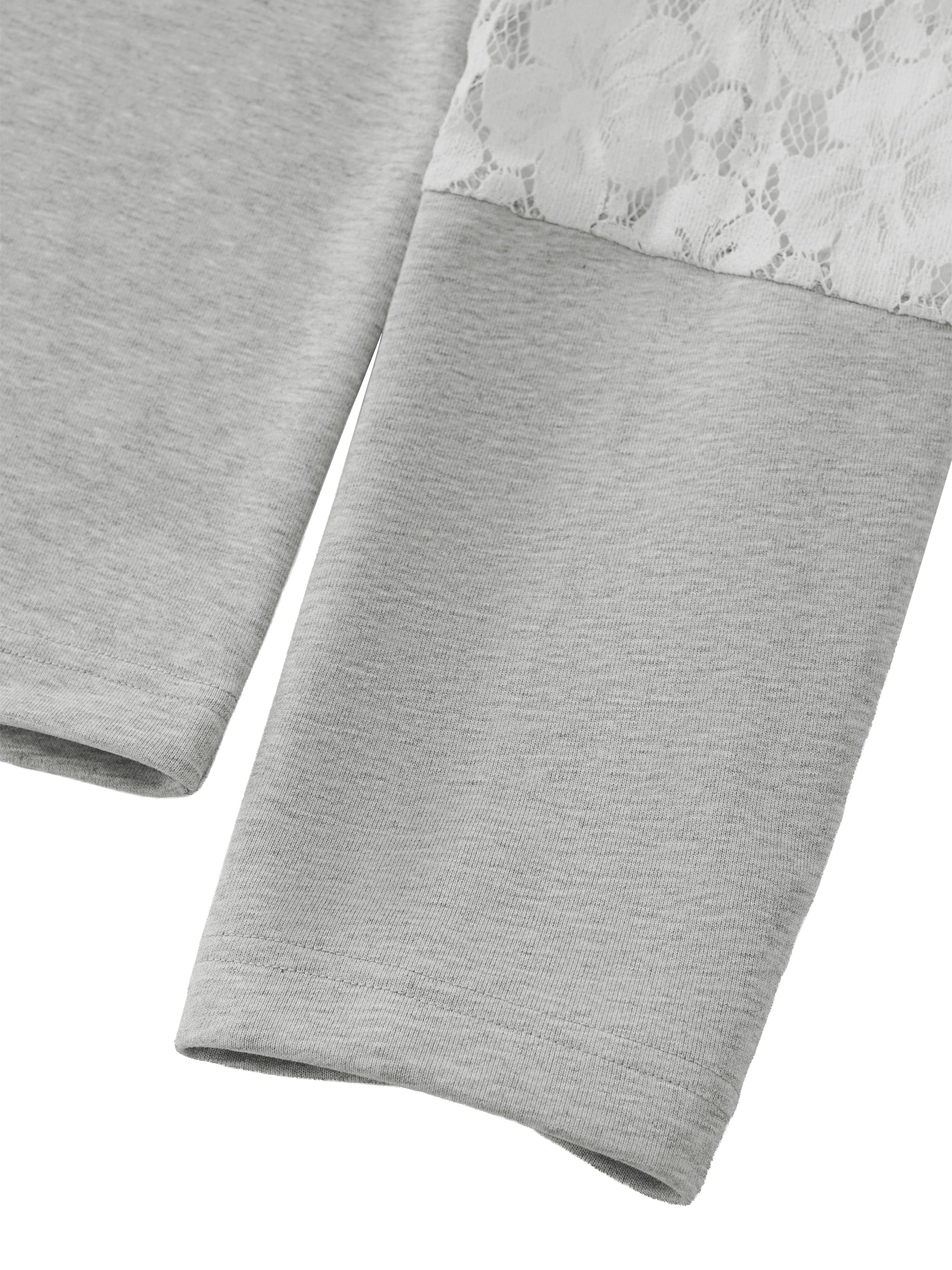 Women’s Cropped time Vines & Lace-Panel Hoodie