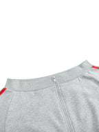 Women's Off-Shoulder Full Zip Hoodie