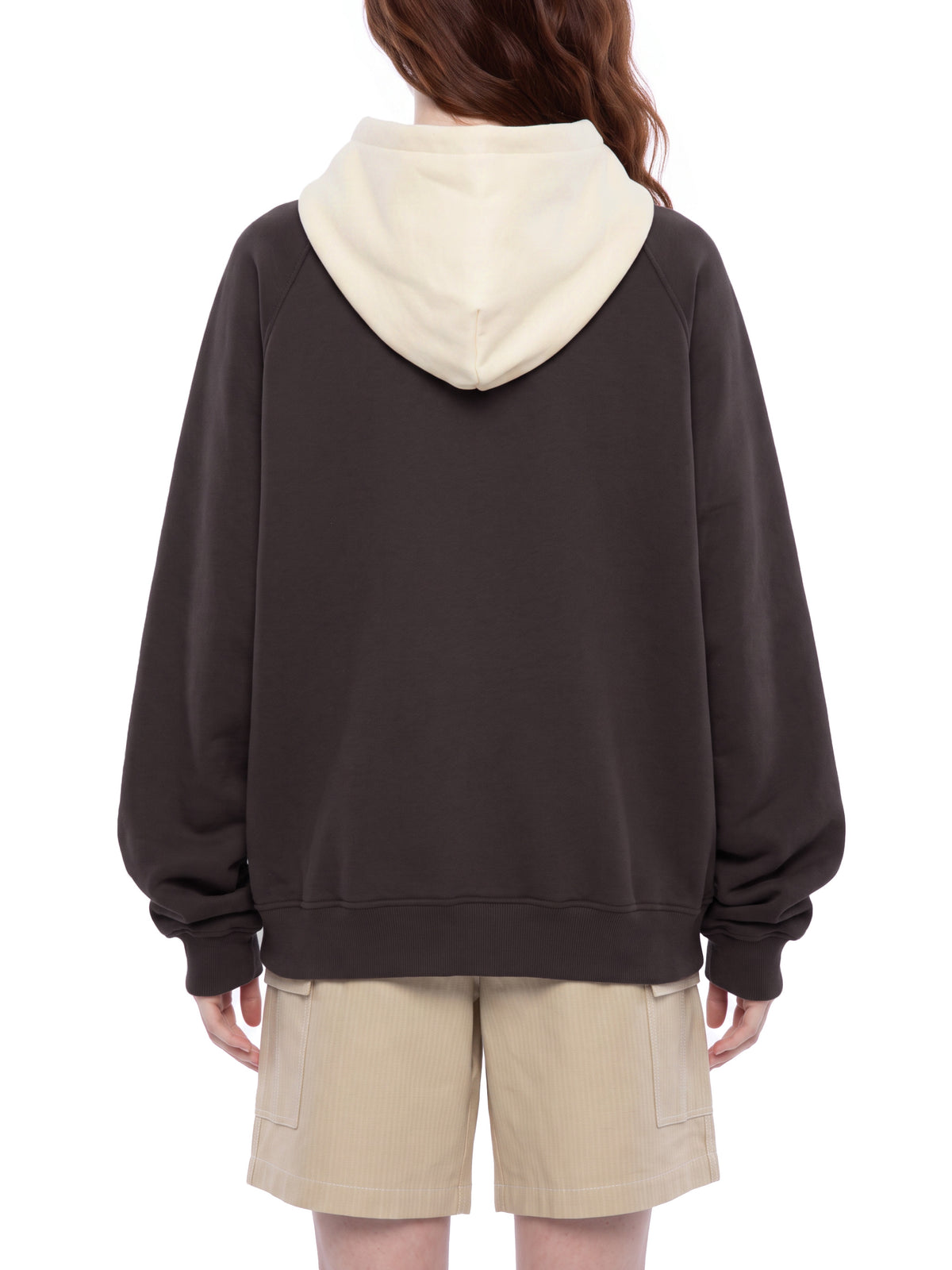 Unisex Fleece Raglan Digitally Enhanced Contrast Hoodie