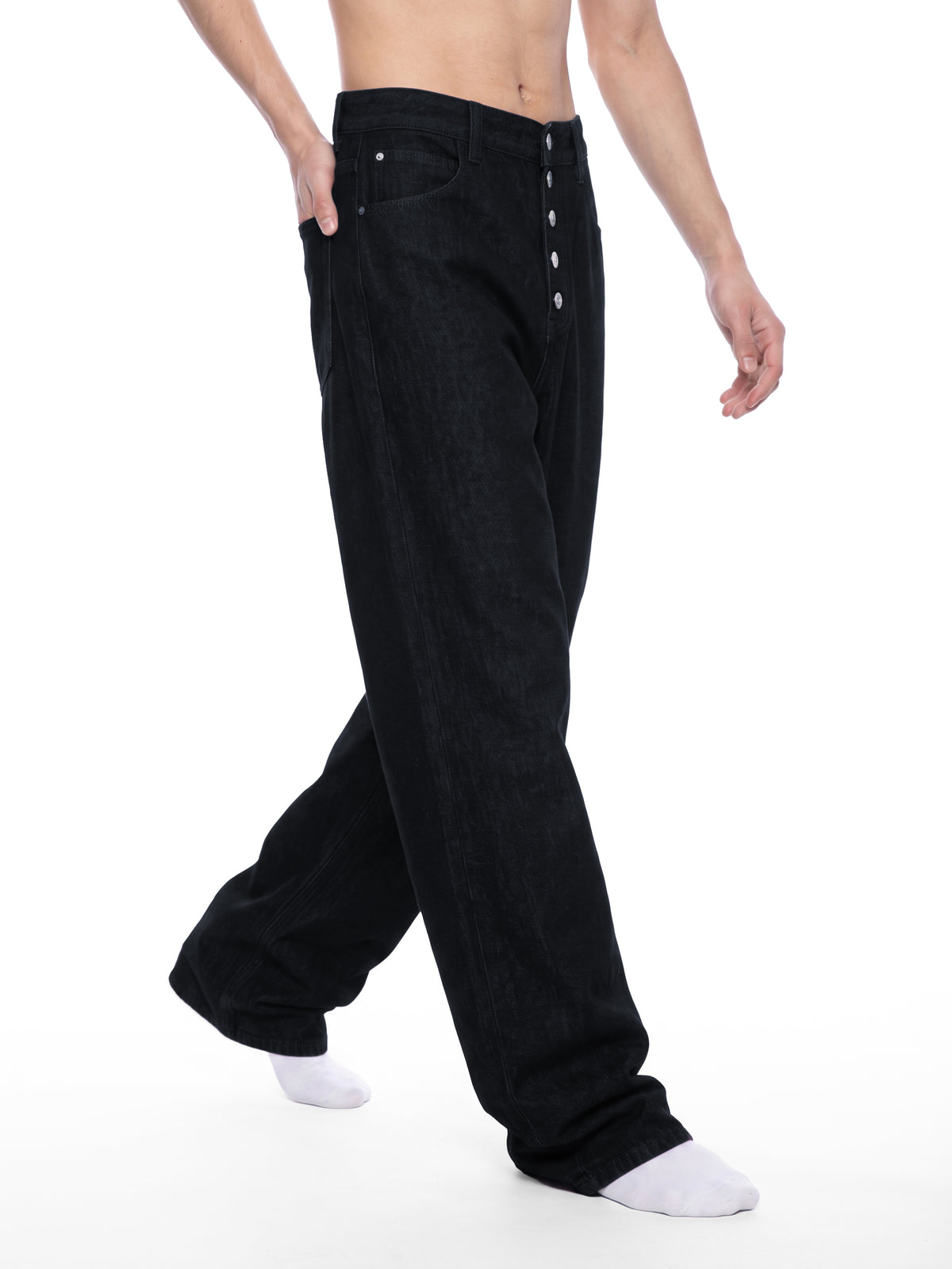 Men's Vintage Wash Wide Leg Denim Jeans - ZERO DROP SUPPLY CO.
