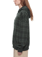 Unisex Plaid Color Block Hoodie