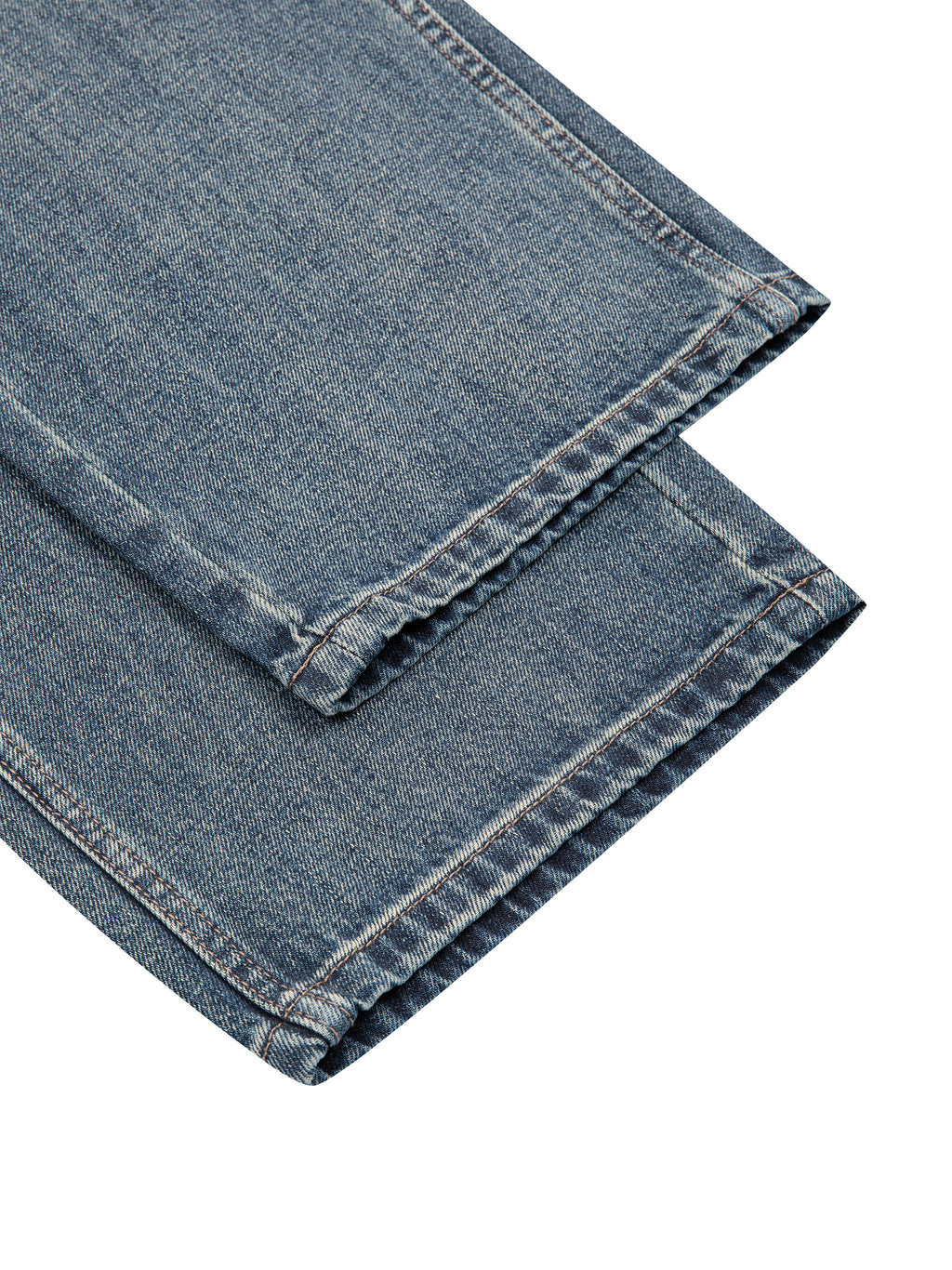 Men's Vintage Wash Straight Leg Denim Jeans