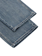 Men's Vintage Wash Straight Leg Denim Jeans