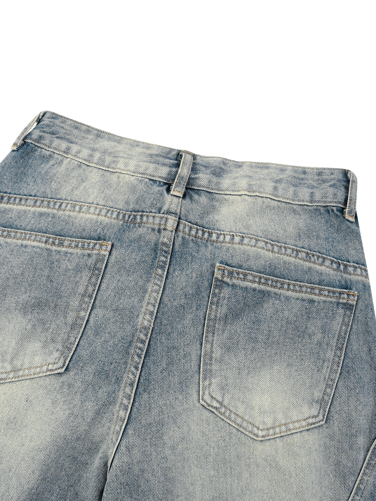 Women’s Vintage Wash Digital Wide Leg Denim Jeans
