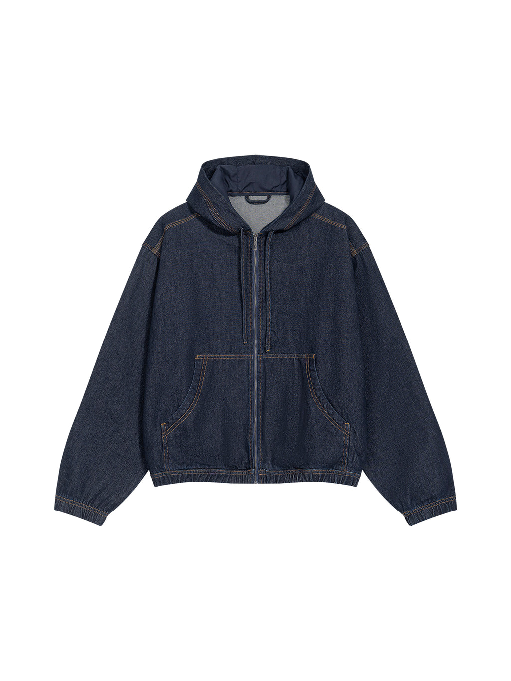 Men's Boxy Digital Wash Hooded Denim