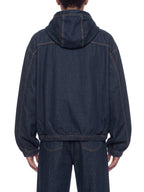 Men's Boxy Digital Wash Hooded Denim