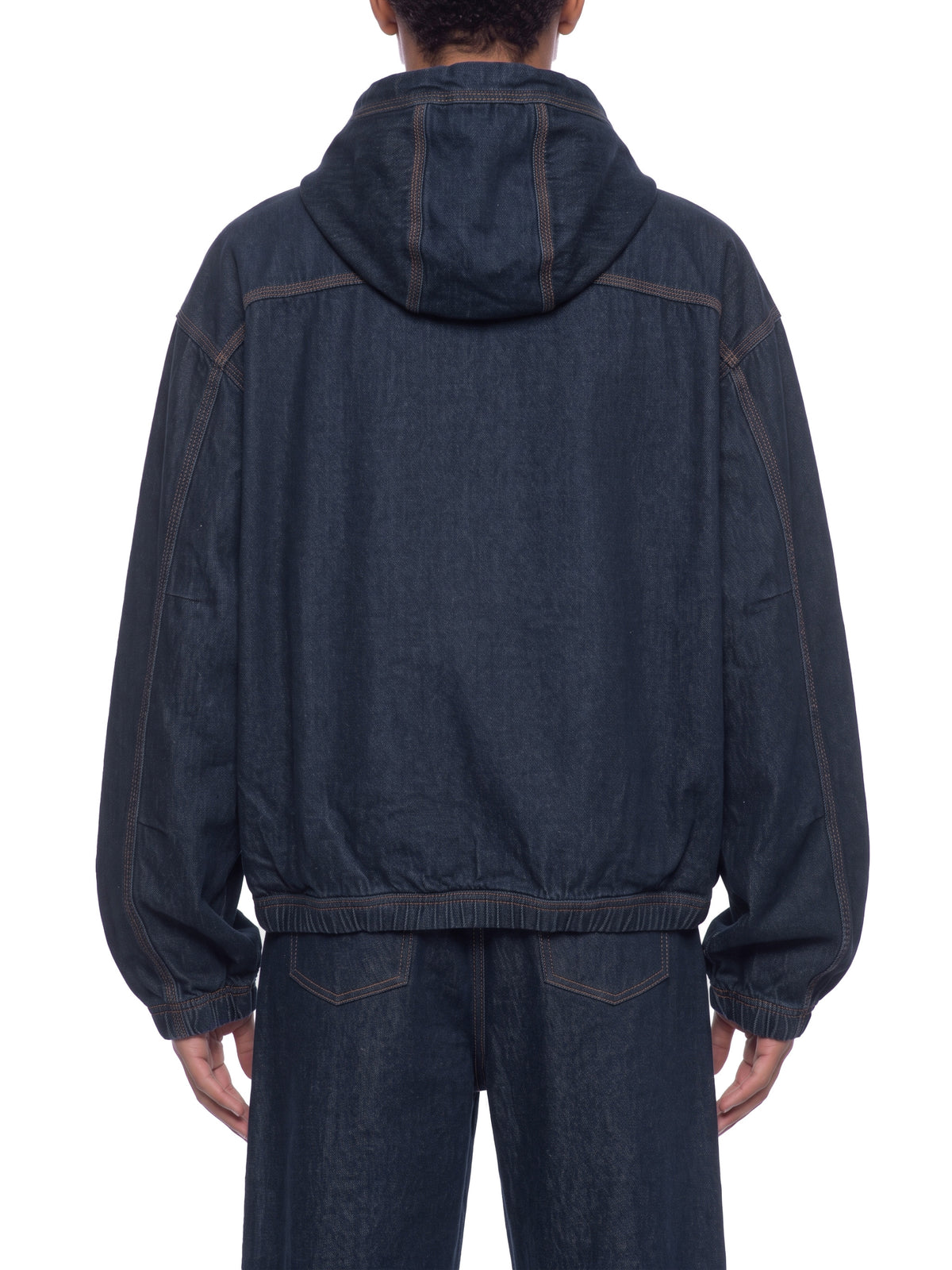 Men's Boxy Digital Wash Hooded Denim