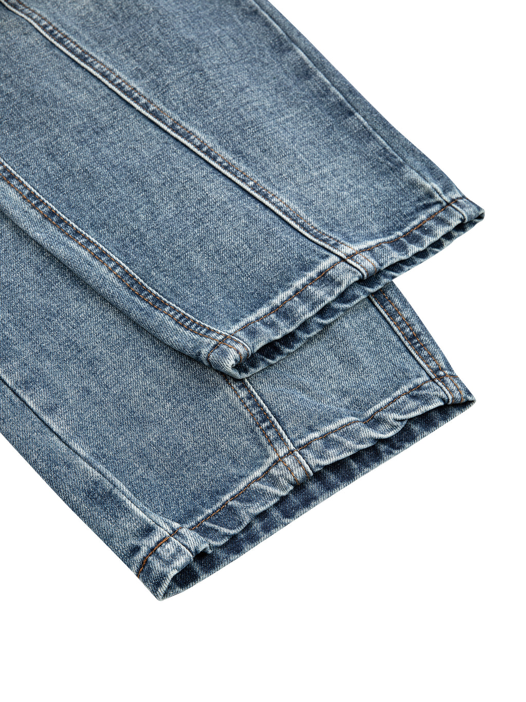 Unisex Vintage Wash Barrel Leg Digital Denim