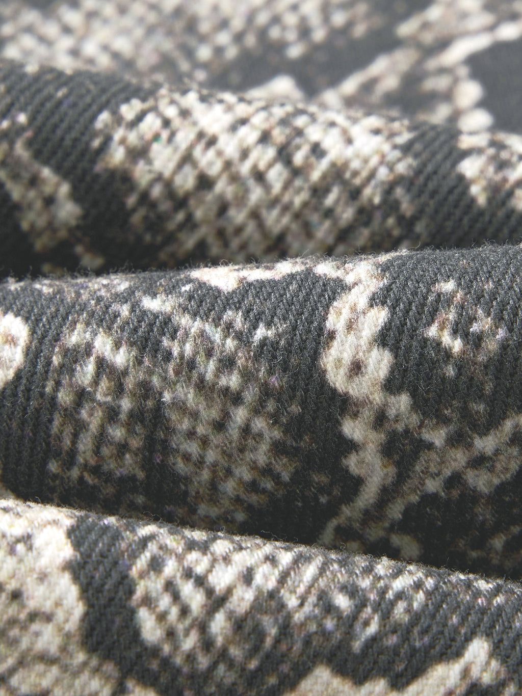 Men's Snake Print & Splatter Barrel Leg Pants