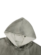 Unisex Artificially Embroidered Sunfade Distressed Hoodie