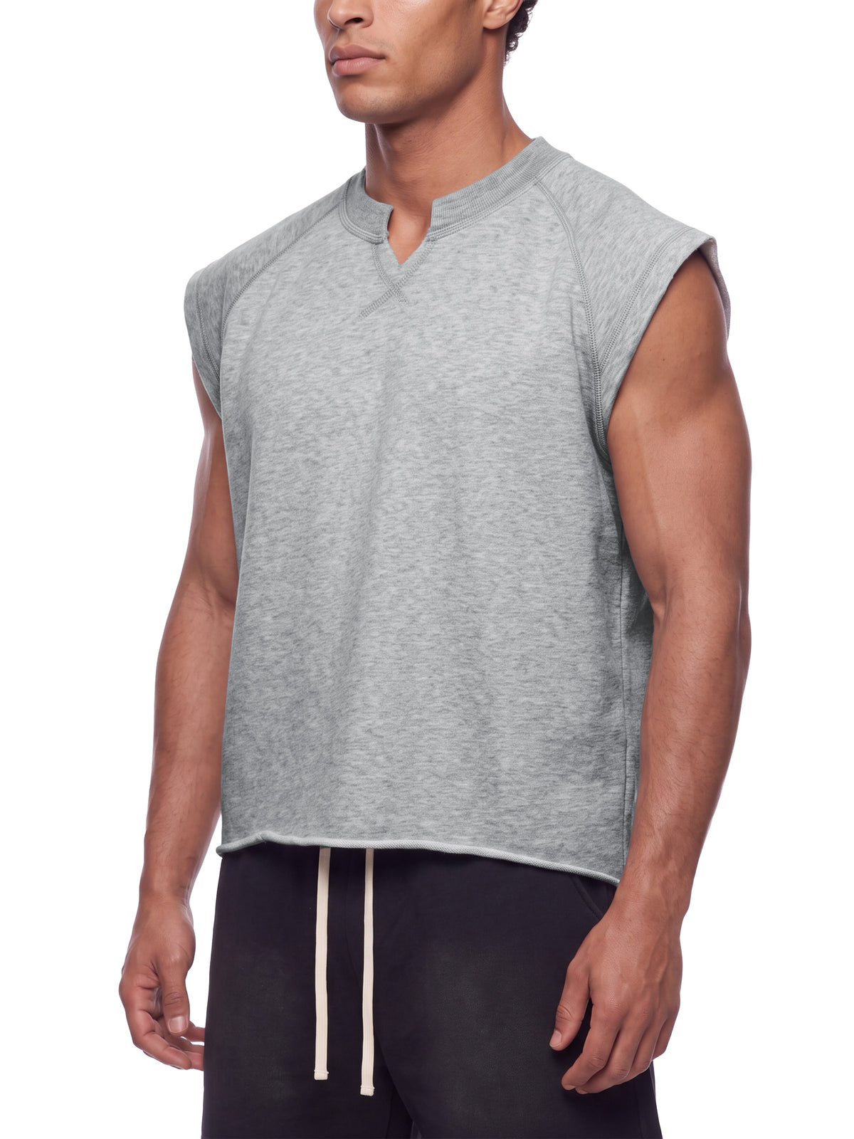 Men’s Boxy Raw Hem Antimatter Tank