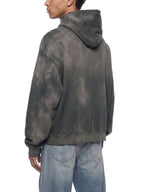 Unisex Artificially Embroidered Sunfade Distressed Hoodie