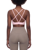 Women's Artificial Athletics Lycra Cropped Yoga Sport Bra