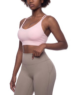 Women's Artificial Athletics Lycra Cropped Yoga Sport Bra