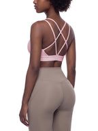 Women's Artificial Athletics Lycra Cropped Yoga Sport Bra