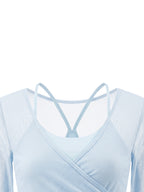 Women's 2-Piece Layered Yoga T-Shirt - Artificial Athletics
