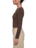 T-shirt à manches longues pour femme, ajouré, motif numérique sablier
