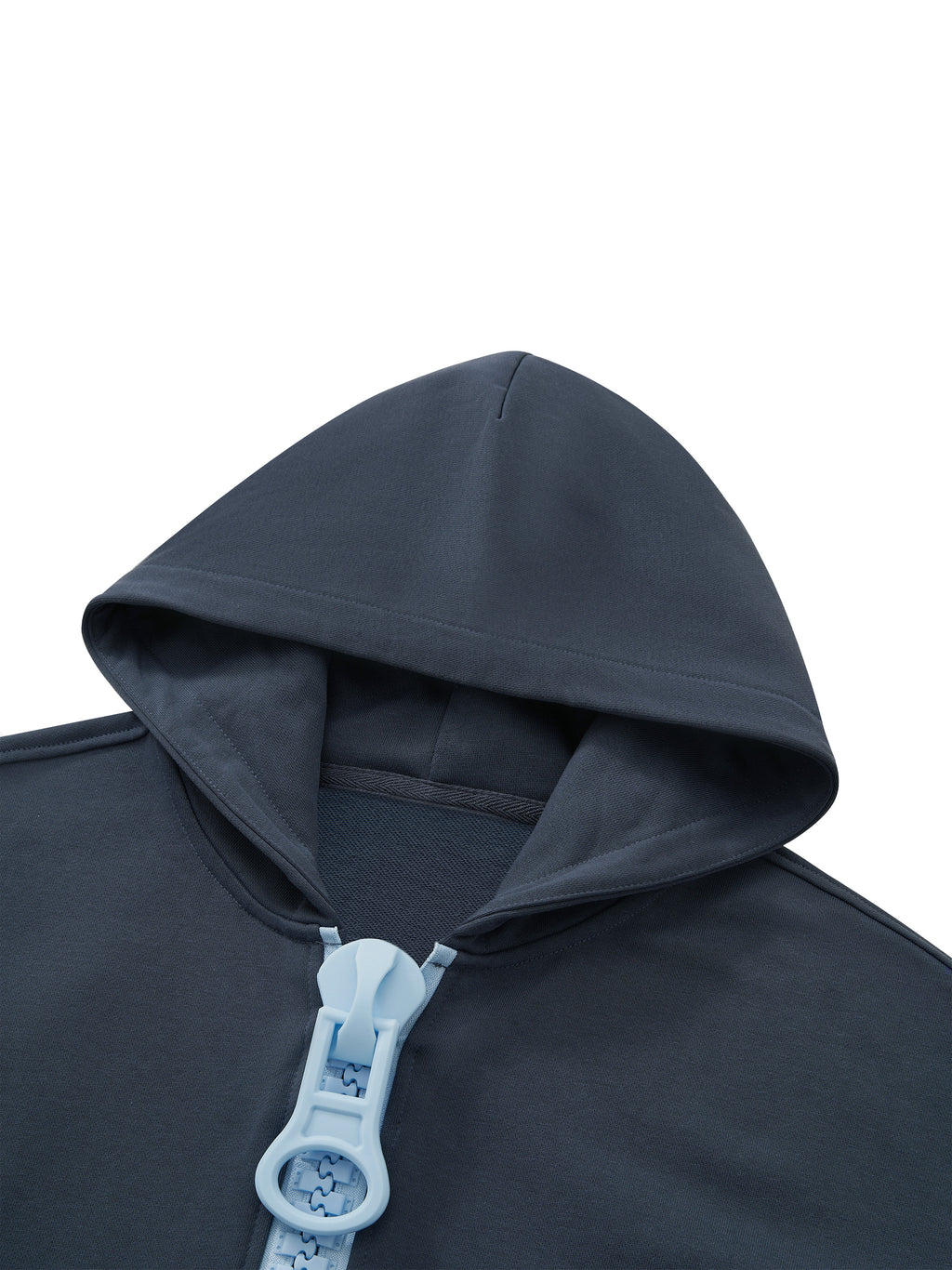 Unisex Oversized Chunky-Zip Boxy Hoodie